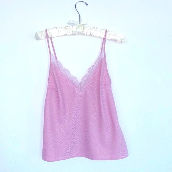 2 Pc Very Sexy Pink Lace Sleep Set Satin Silky Lounge: Top Short XSmall - Picture 2 of 12